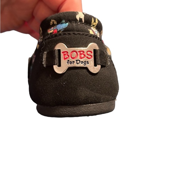 Bob's for Dogs Skechers Black size W7 NWOT Slip-On Memory Foam Vegan 7 - Picture 6 of 6